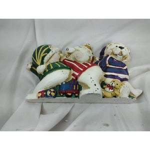 bears of christmas door stop